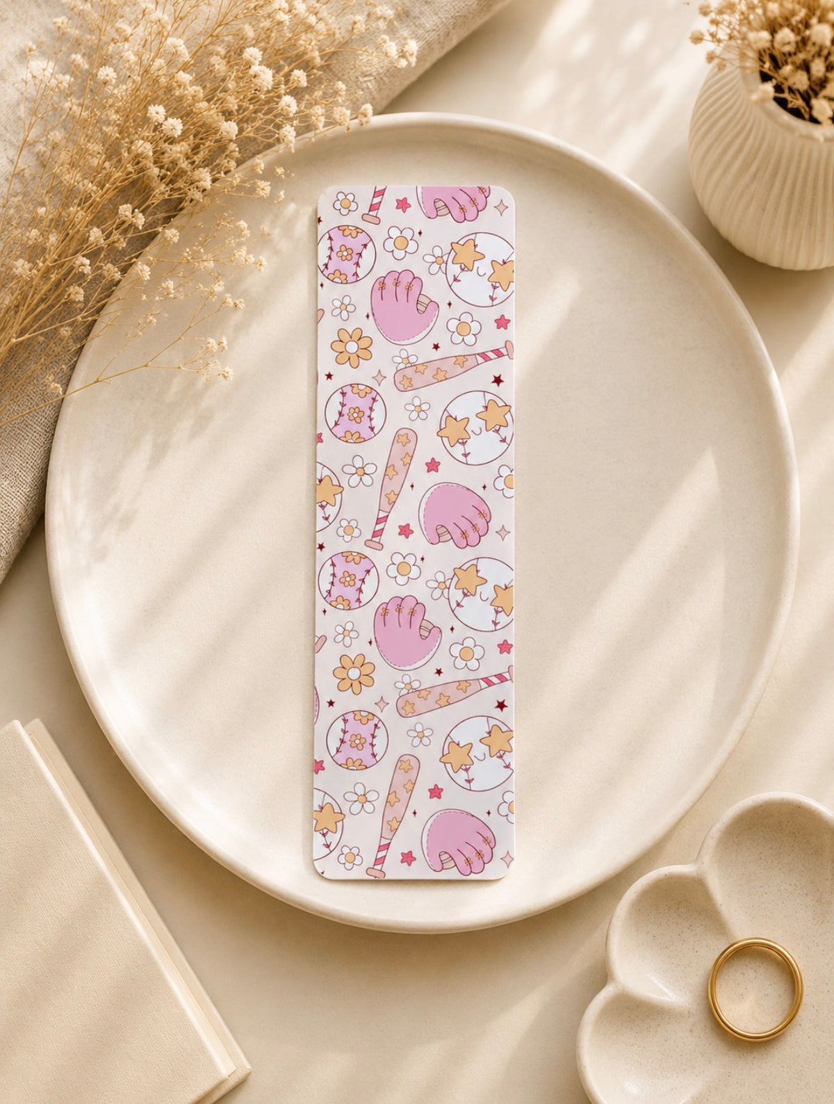Coquette Baseball Bookmark
