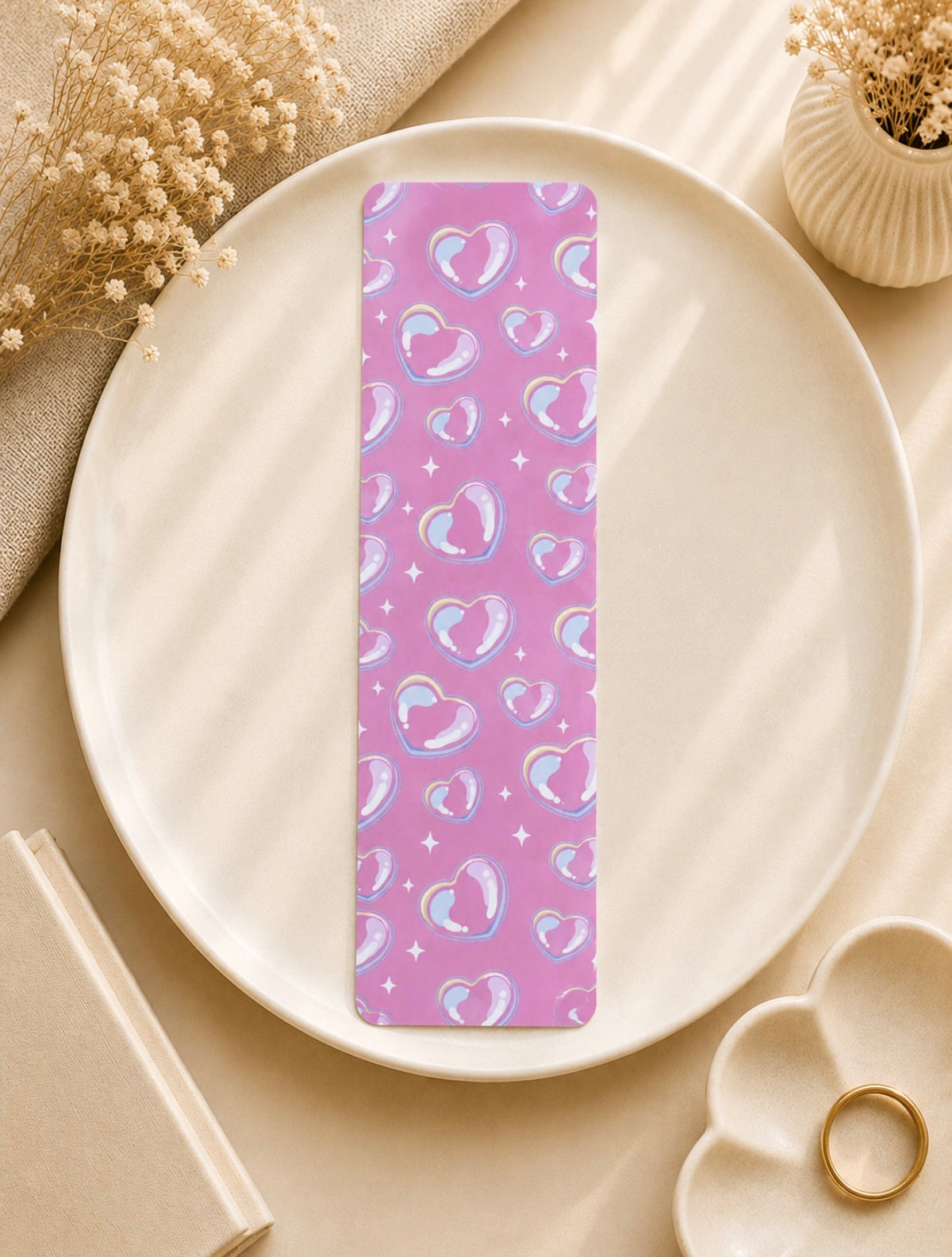 Y2K Heart Bubbles Bookmark