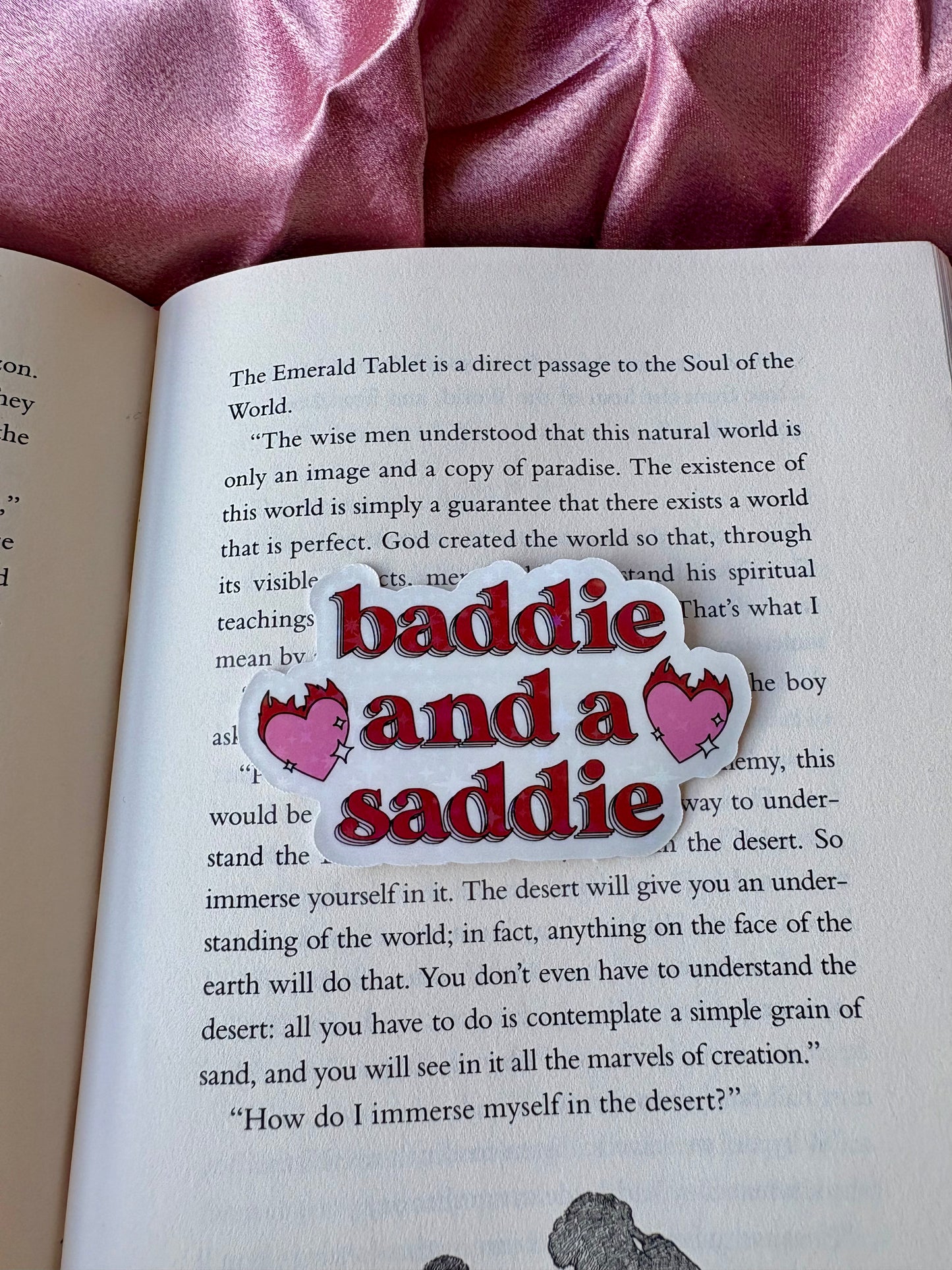 Baddie and a saddie sticker