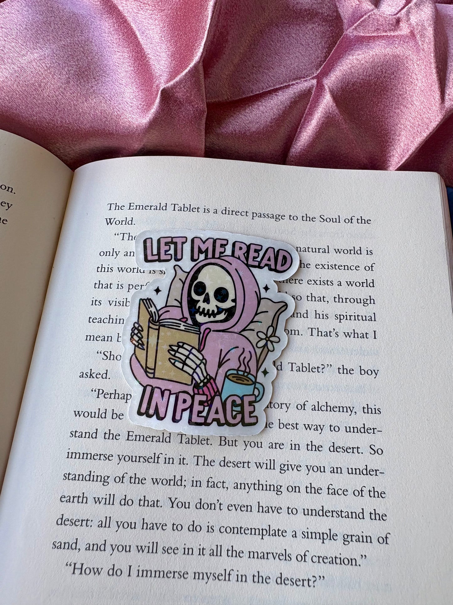 Let Me Read In Peace sticker