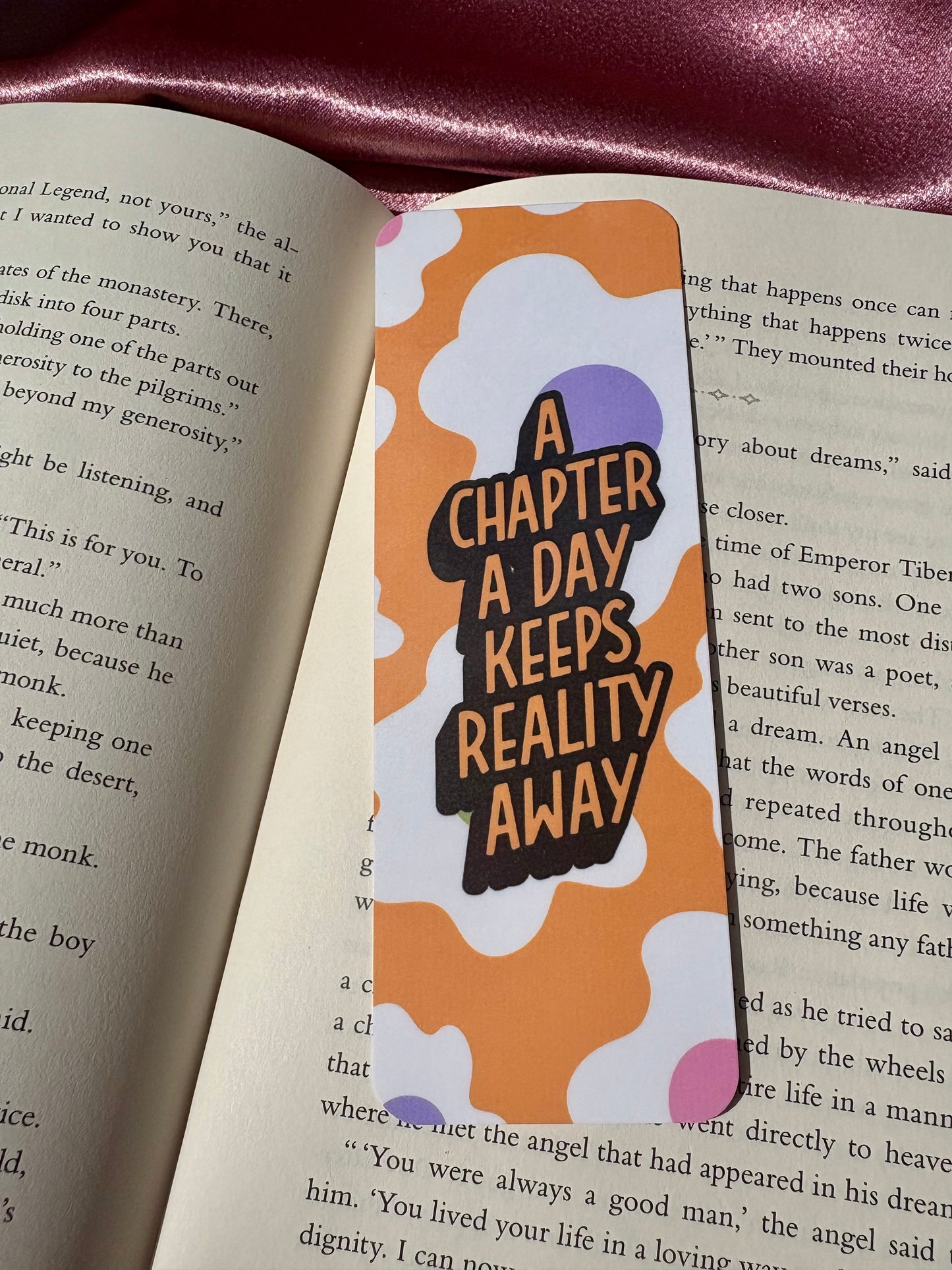 A Chapter A Day Keeps Reality Away bookmark