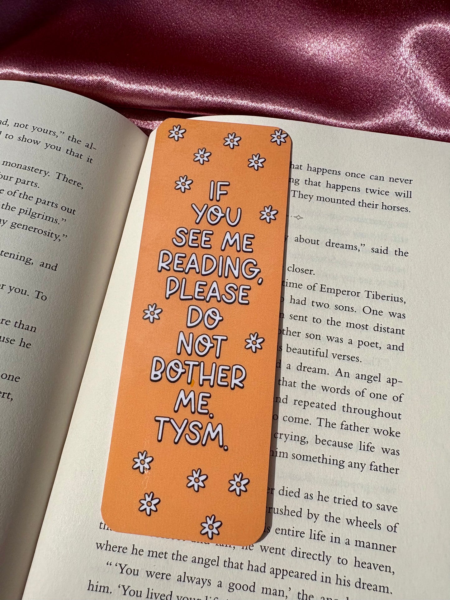 Do not bother me TYSM bookmark