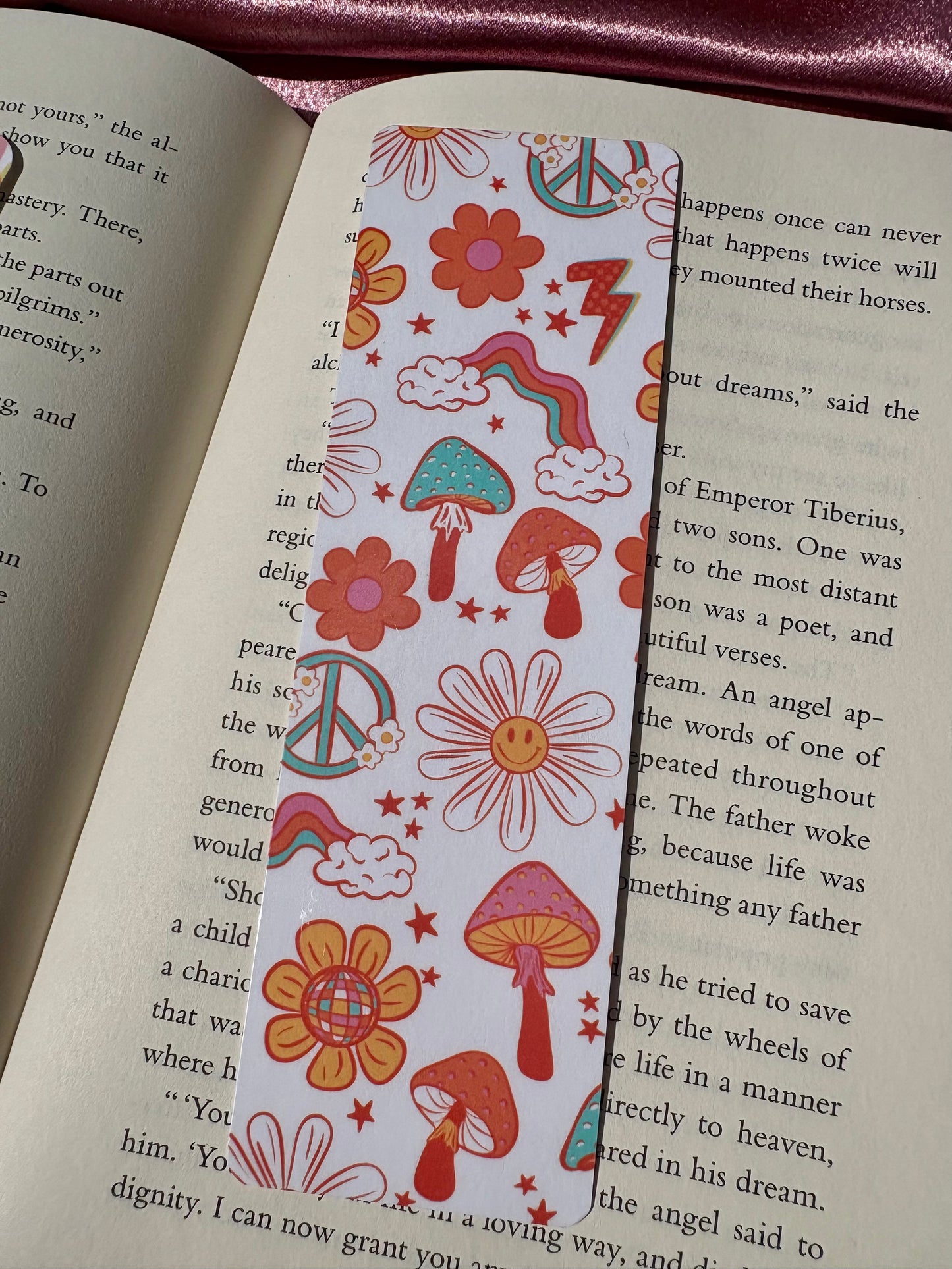 Groovy Peace Sign bookmark