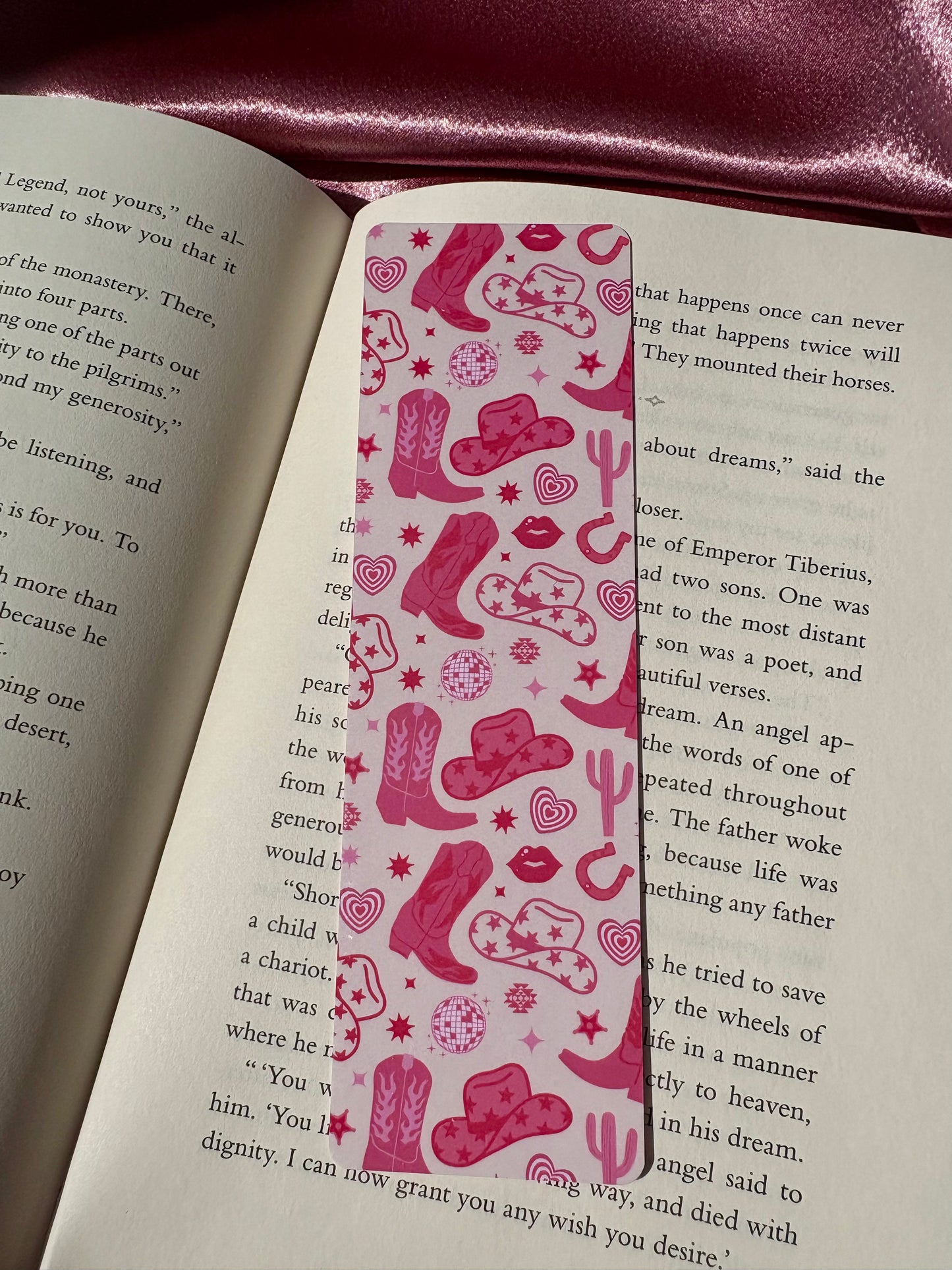 Pink Cowgirl bookmark