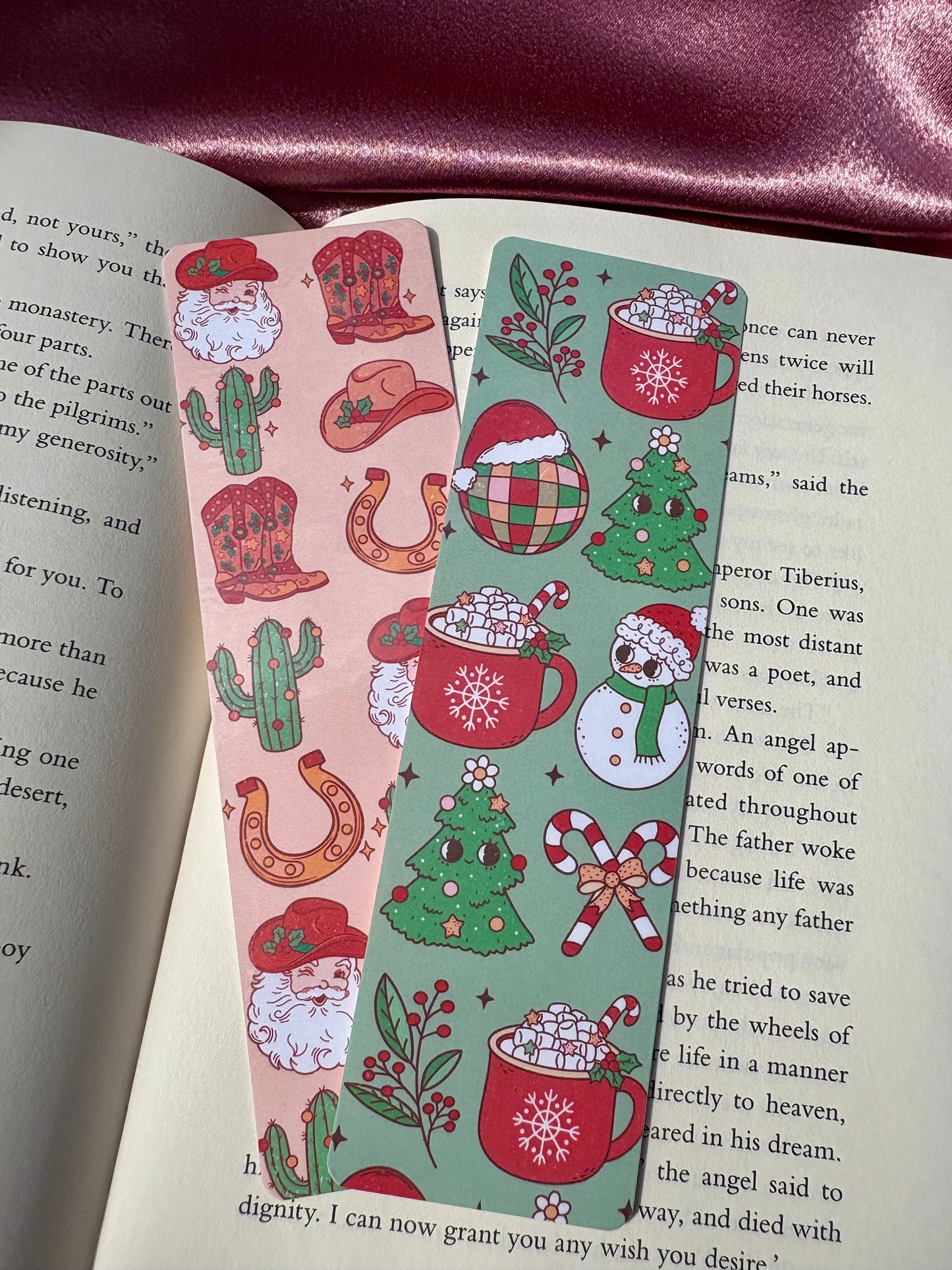 Cartoon Christmas bookmarks