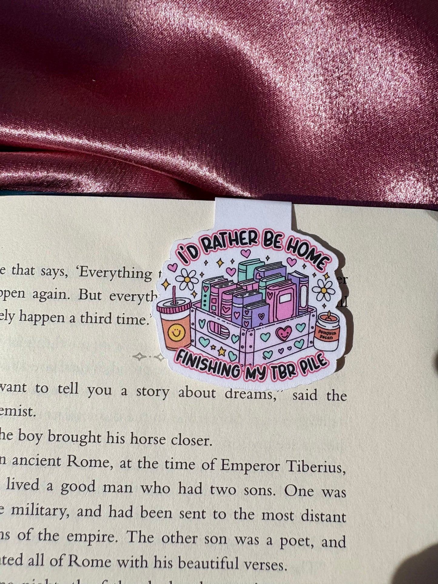 I'd Rather Be Home magnetic bookmark