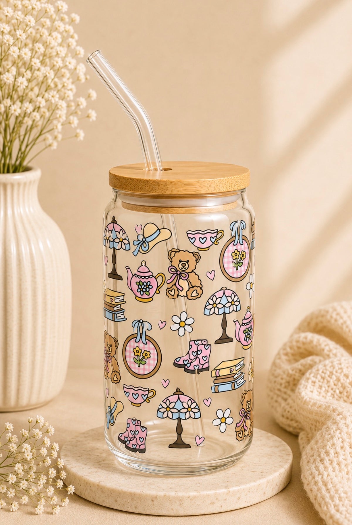 Grandma's Thingz 16oz Glass Cup