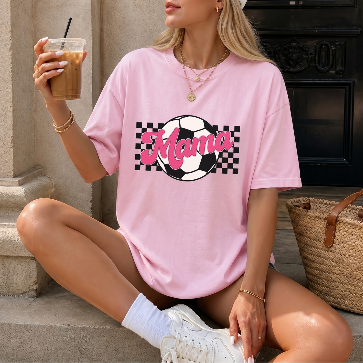 Checkered Soccer Mama