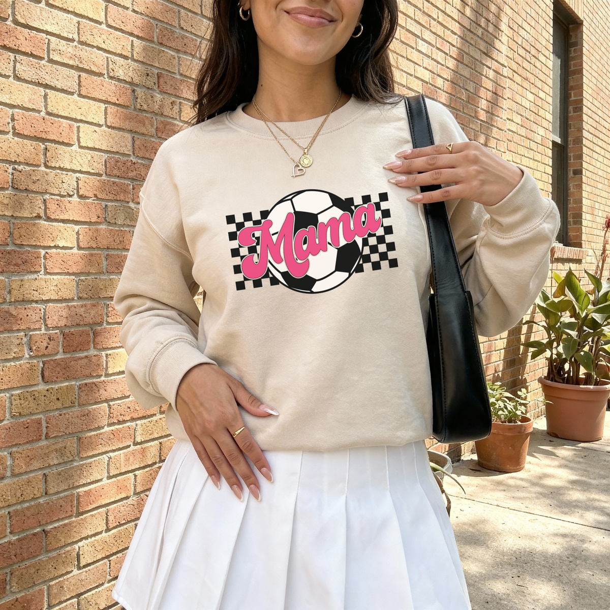 Checkered Soccer Mama