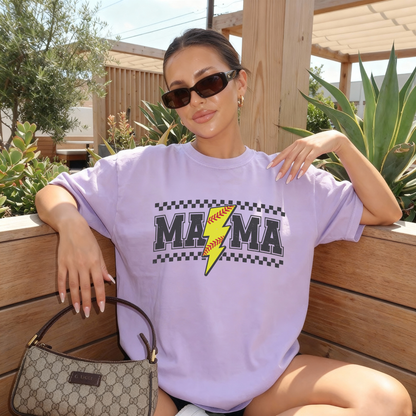 Lightning Bolt Softball Mama
