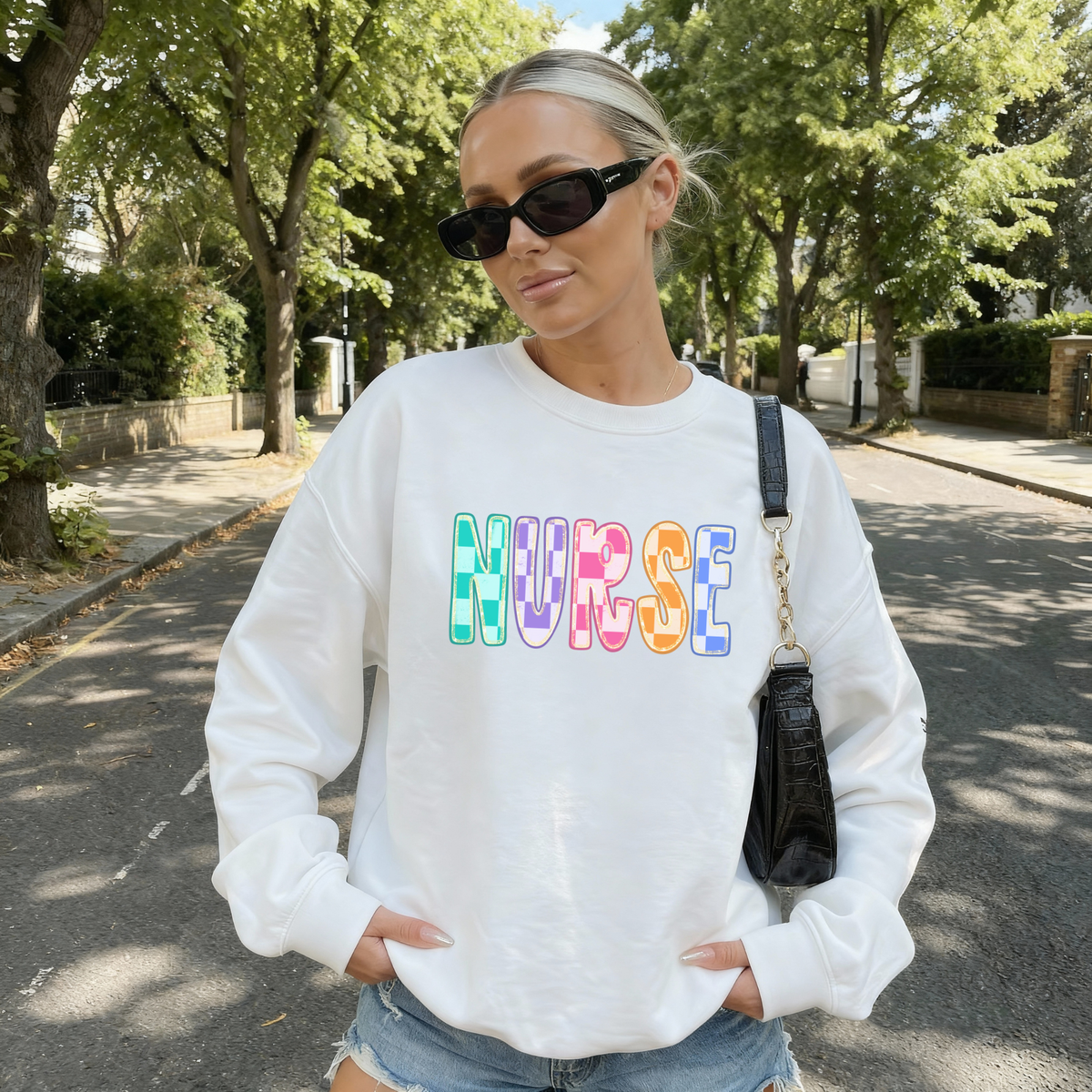 Colorful Checkered Nurse
