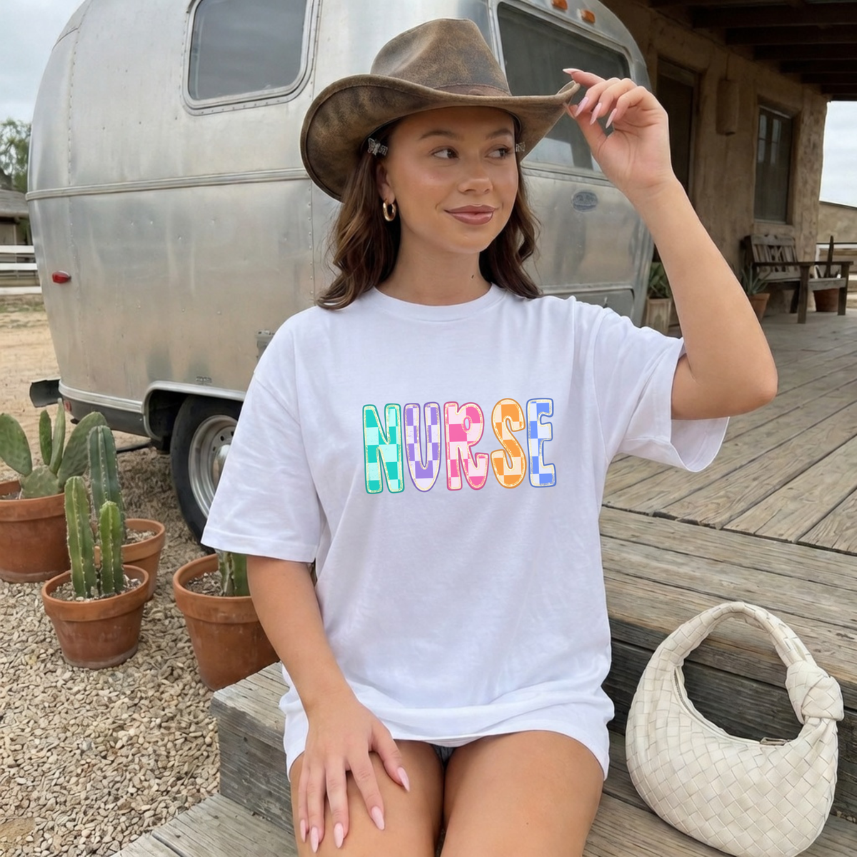 Colorful Checkered Nurse