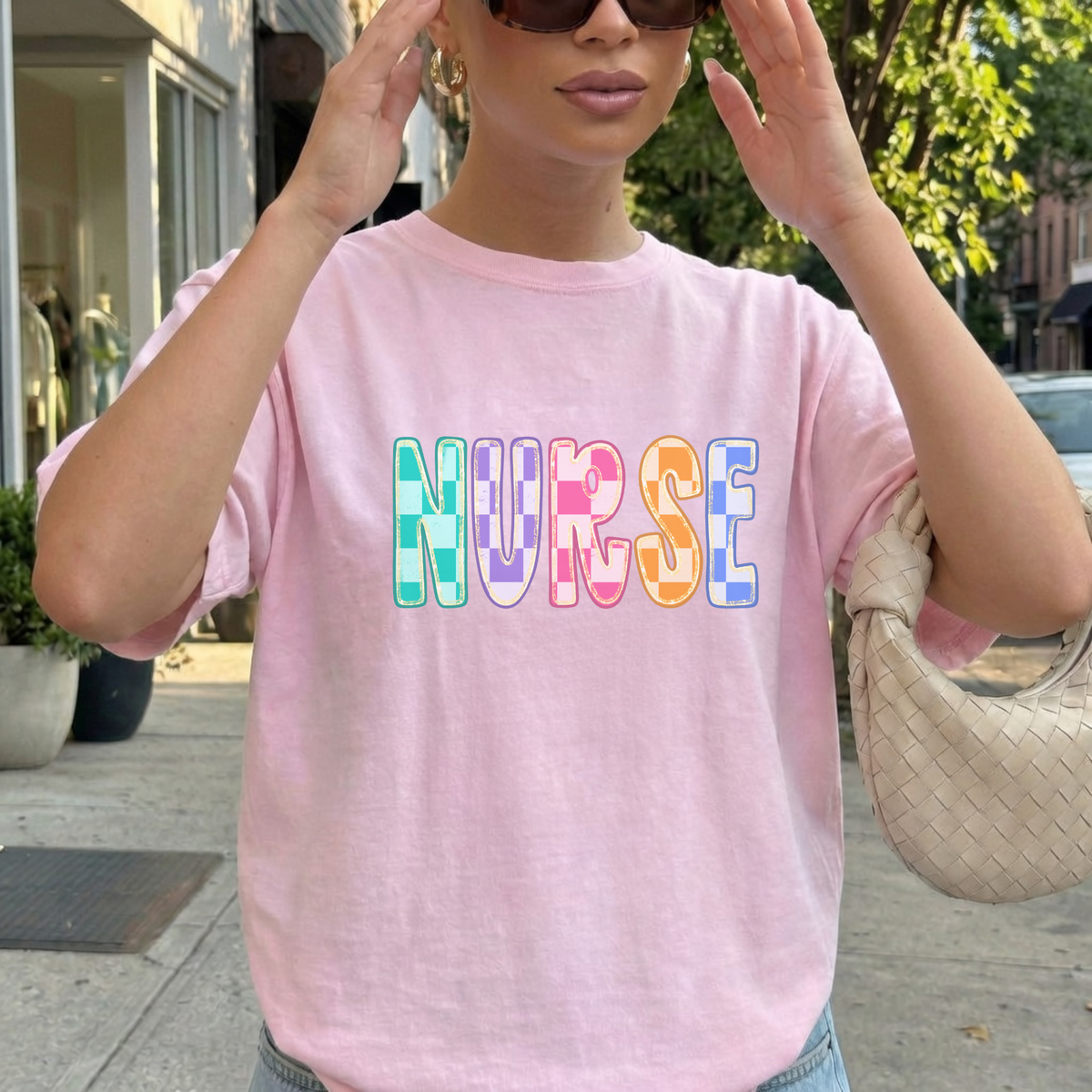 Colorful Checkered Nurse