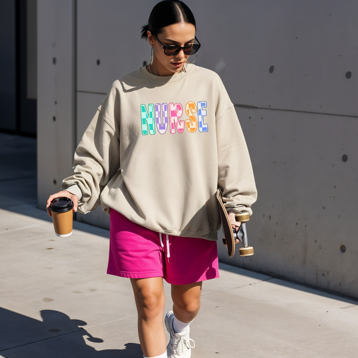 Colorful Checkered Nurse