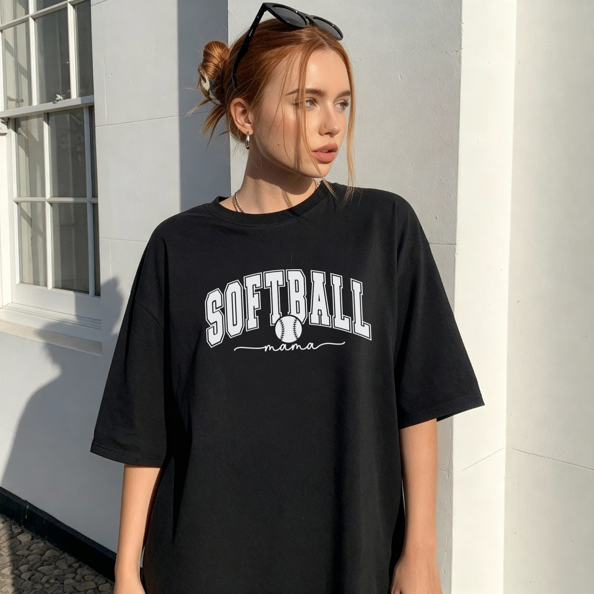 Cursive Softball Mama