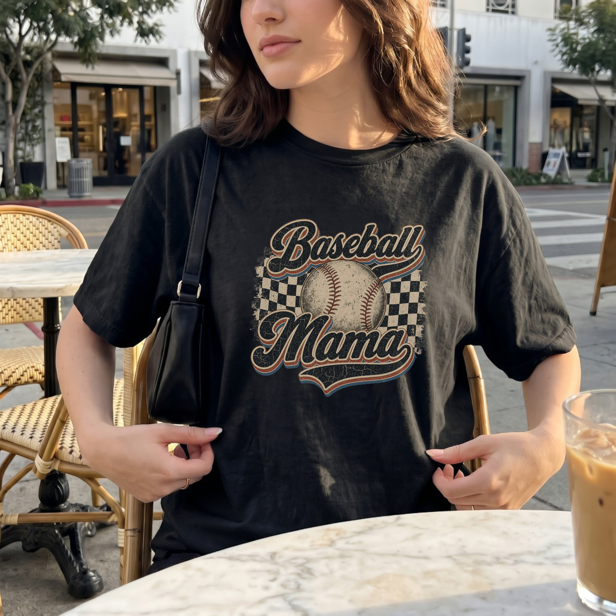 Grunge Baseball Mama