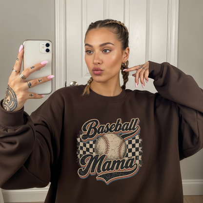 Grunge Baseball Mama