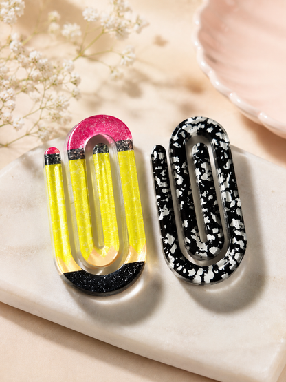 Jumbo Acrylic Paperclip Bookmarks
