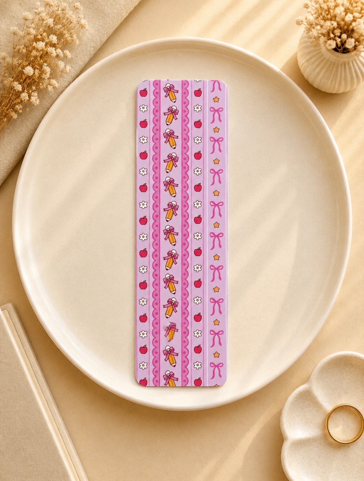 Pink School Bookmark