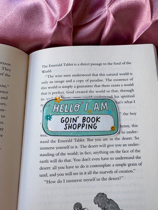 Goin Book Shopping sticker