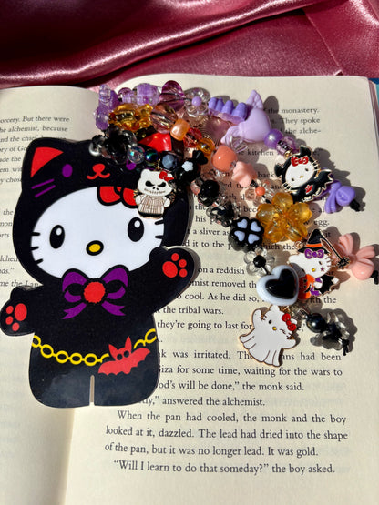 Halloween Kitty Charmed Bookmark