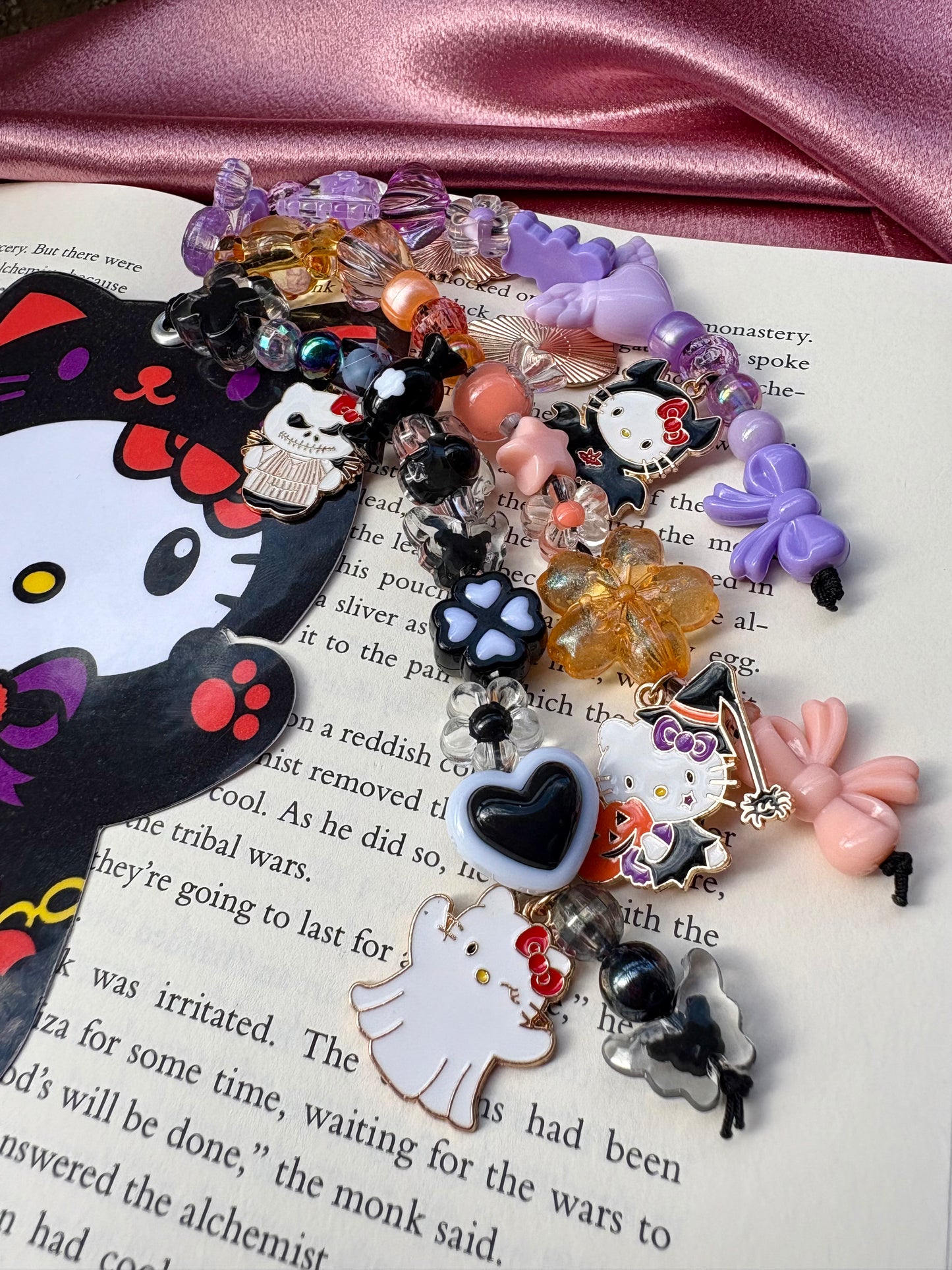 Halloween Kitty Charmed Bookmark