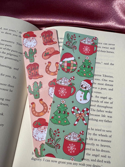 Cartoon Christmas bookmarks