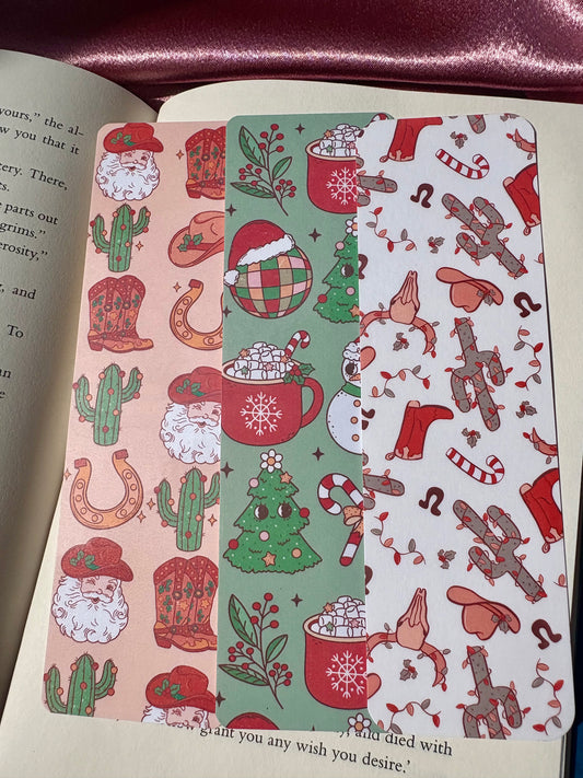 Cartoon Christmas bookmarks