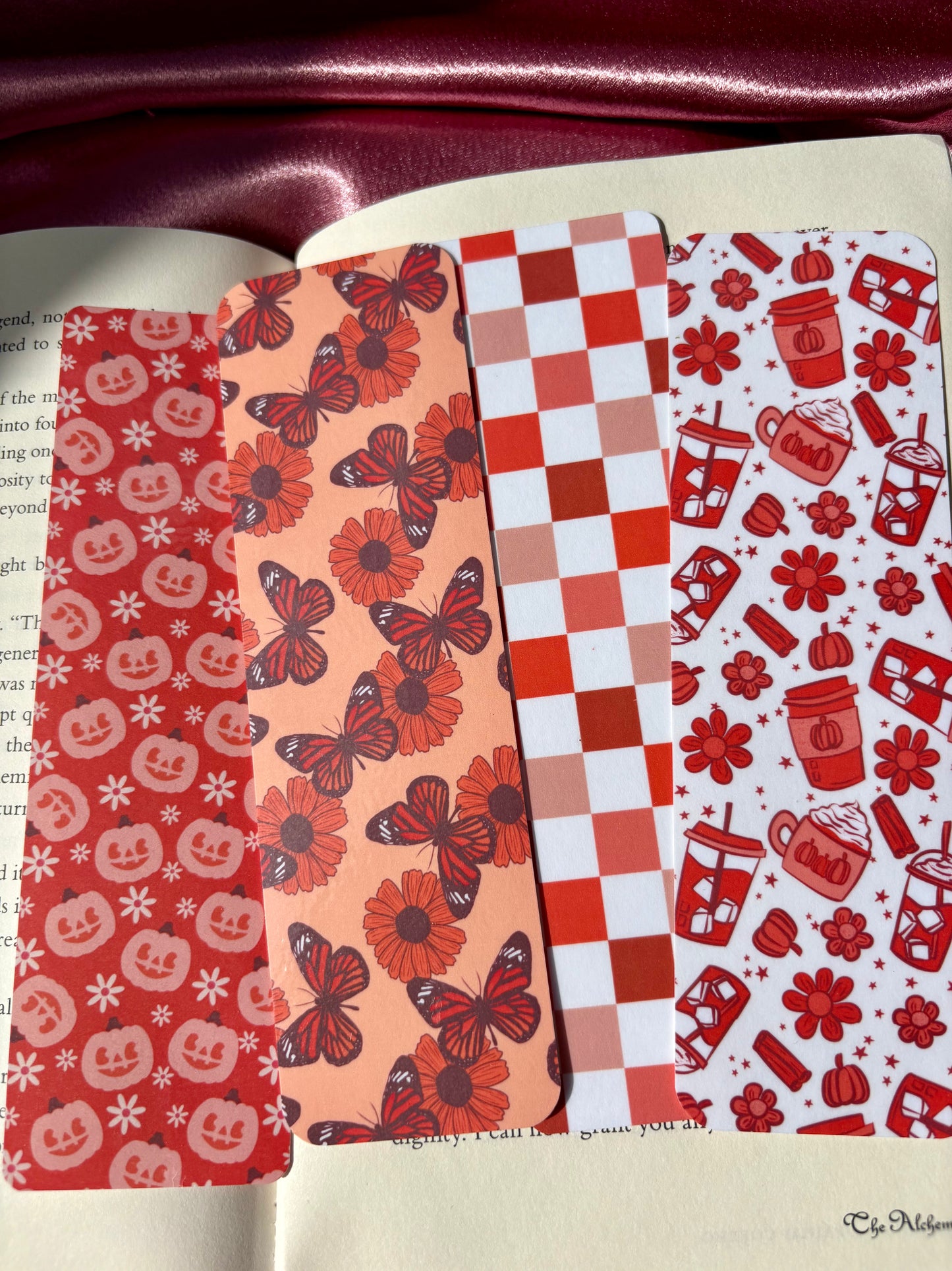 Fall bookmarks