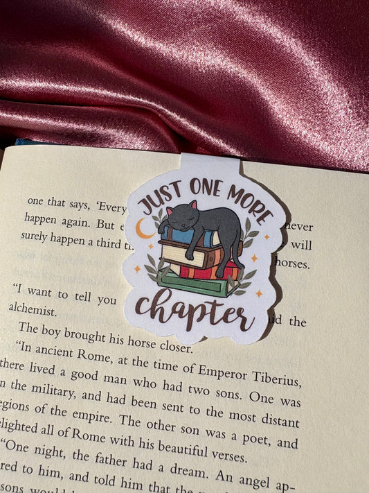 One More Chapter Cat Magnetic Bookmark