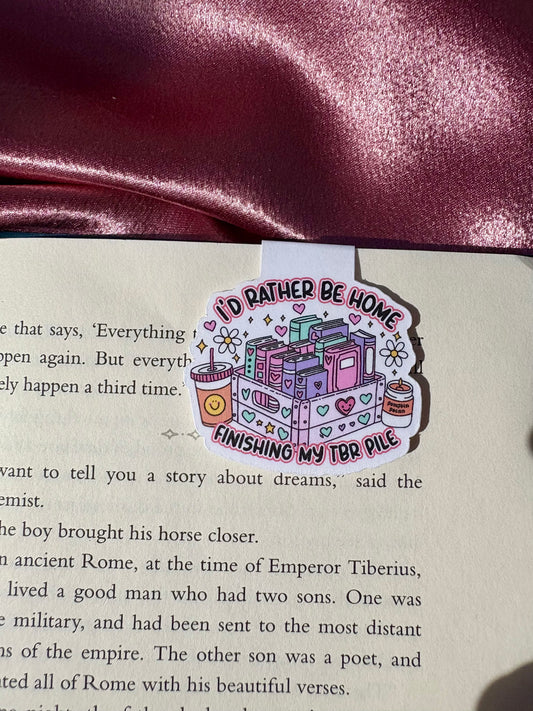 I'd Rather Be Home magnetic bookmark