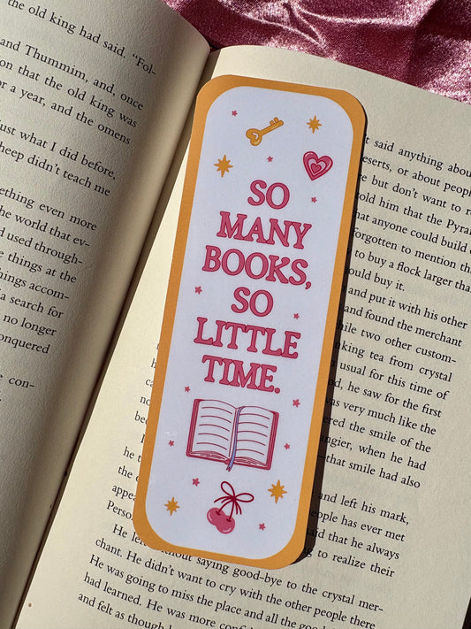 So Many Books So Little Time bookmark