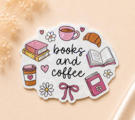 Books And Coffee (Heart Holographic)