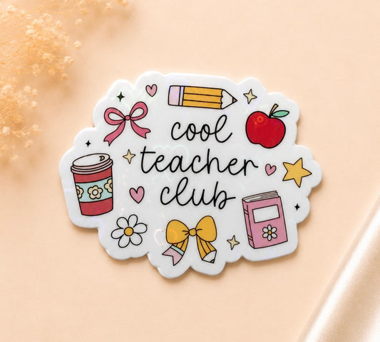 Cool Teacher Club (Heart Holographic)