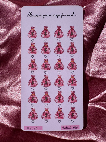 Emergency Savings Challenge Set of 4