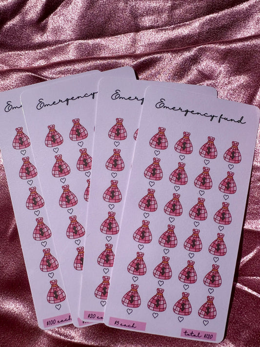 Emergency Savings Challenge Set of 4